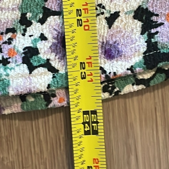 Anthropologie Women Tank Top Medium Black & Pink Chalmers Floral Cottagecore - Picture 16 of 16